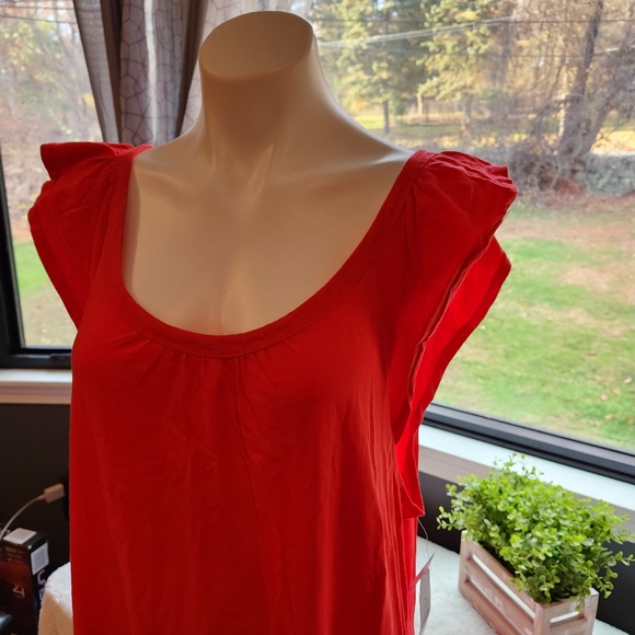 B1G1! NWT Ombre Maxi Knit Tie Dye Dress! Red/Coral colors | Size XL 16-18 - Picture 2 of 7